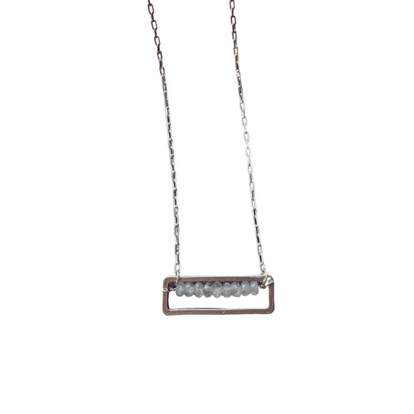 Gillian Inspired Designs Moonstone Bar Necklace
