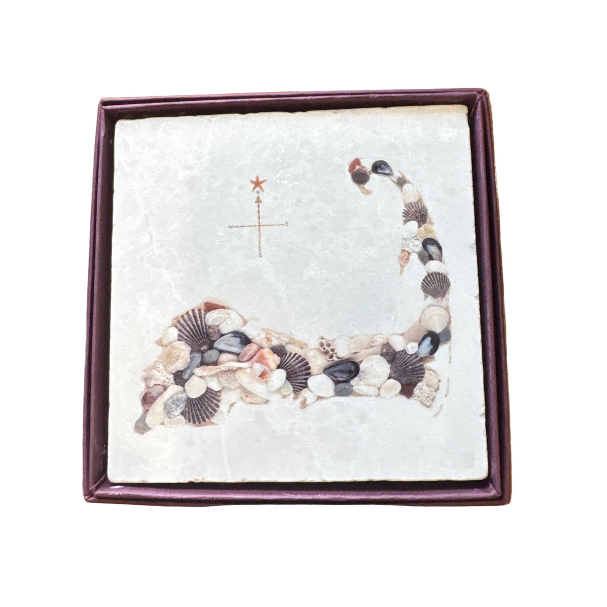 4" Individual Marble Coaster
