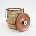 Nantucket Basketworks 2QT Ice Bucket W/Ivory Scrim Knob