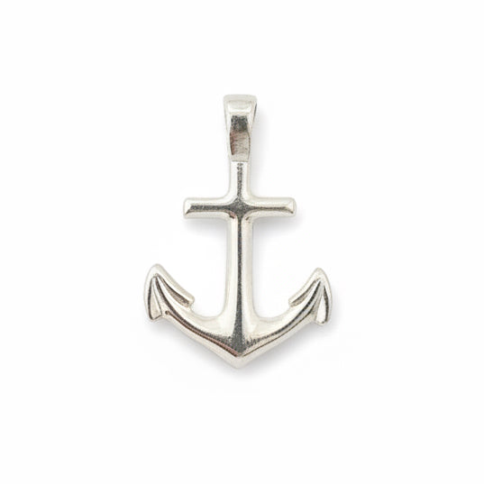 D'Amico Large Sterling Silver Anchor Pendant