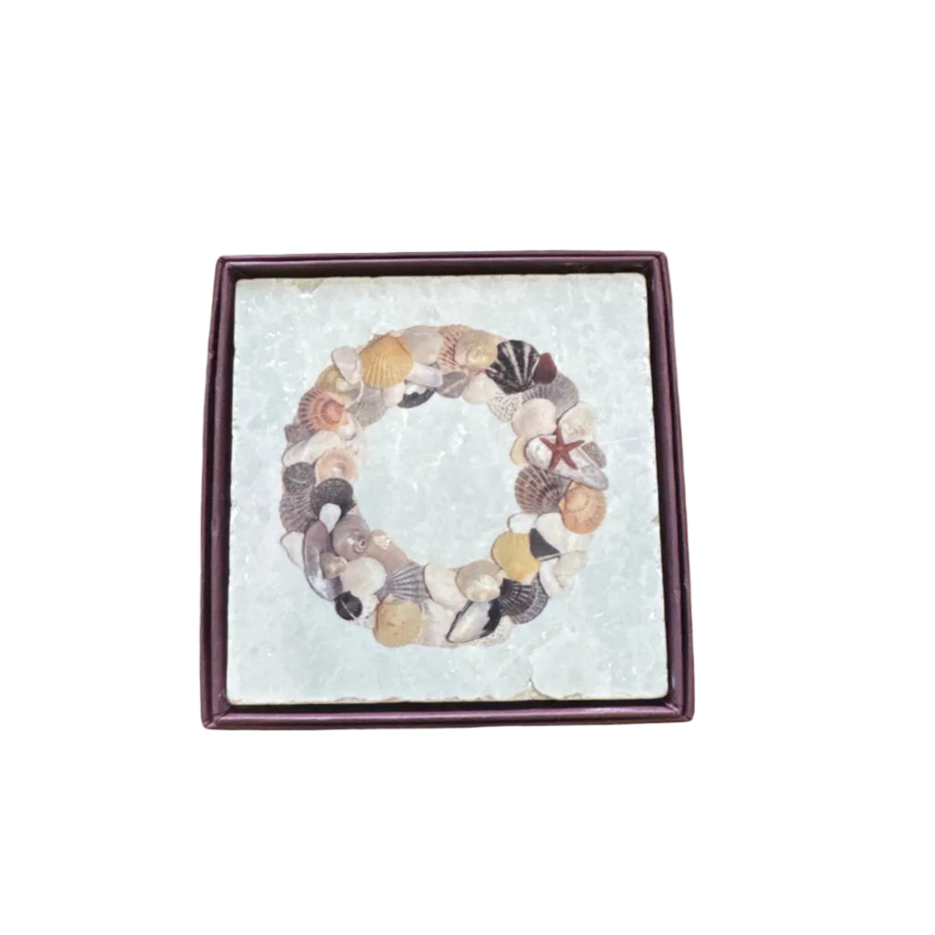 4" Individual Marble Coaster