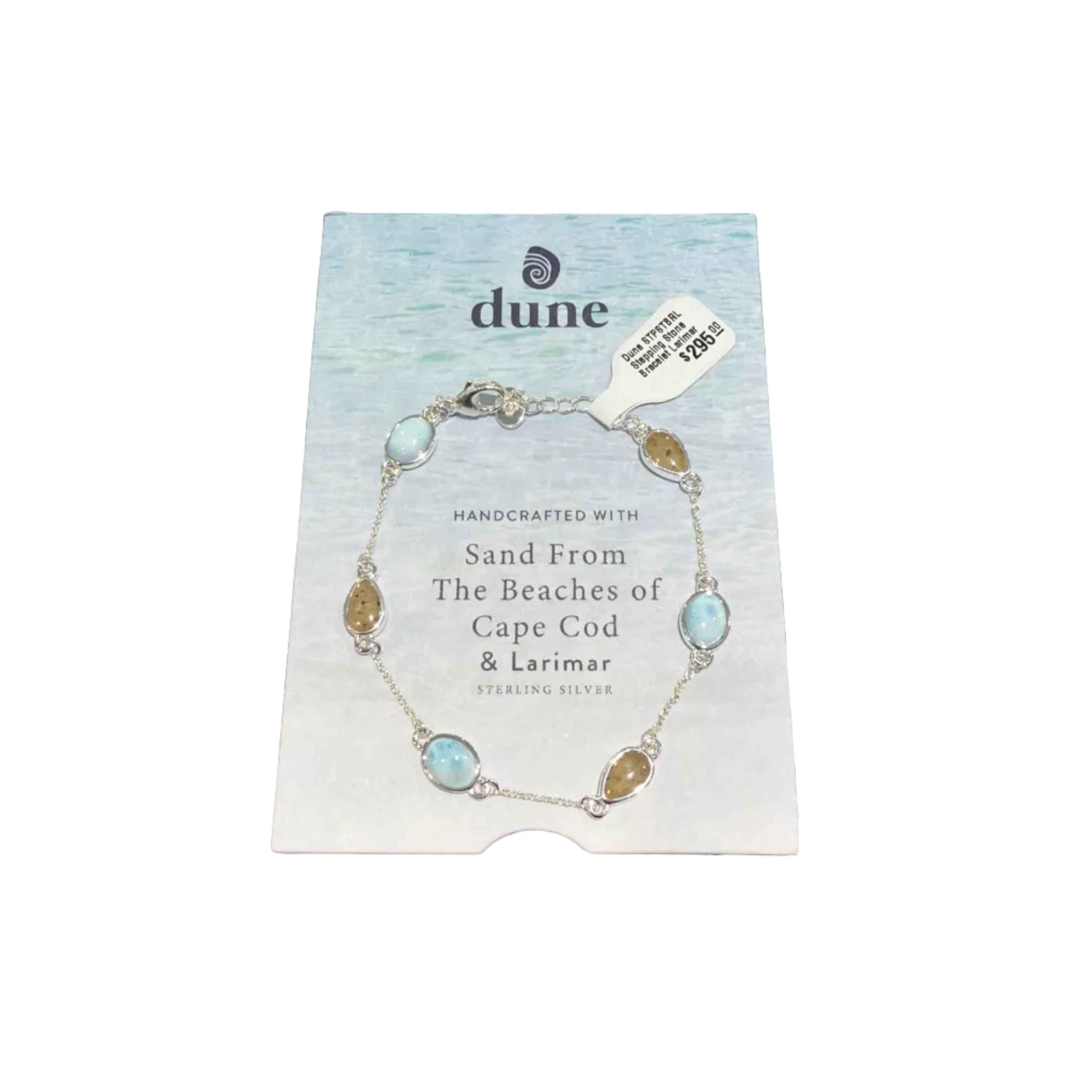 Dune Stepping Stone Bracelet Larimar & Sand