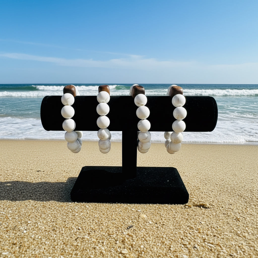White Stone Cobblestone Bracelet