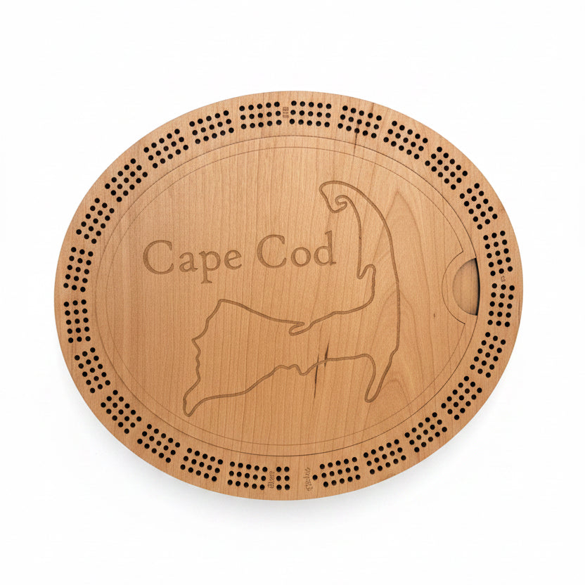 Bees Boards Oval 3 Track Cribbage Board CC Map
