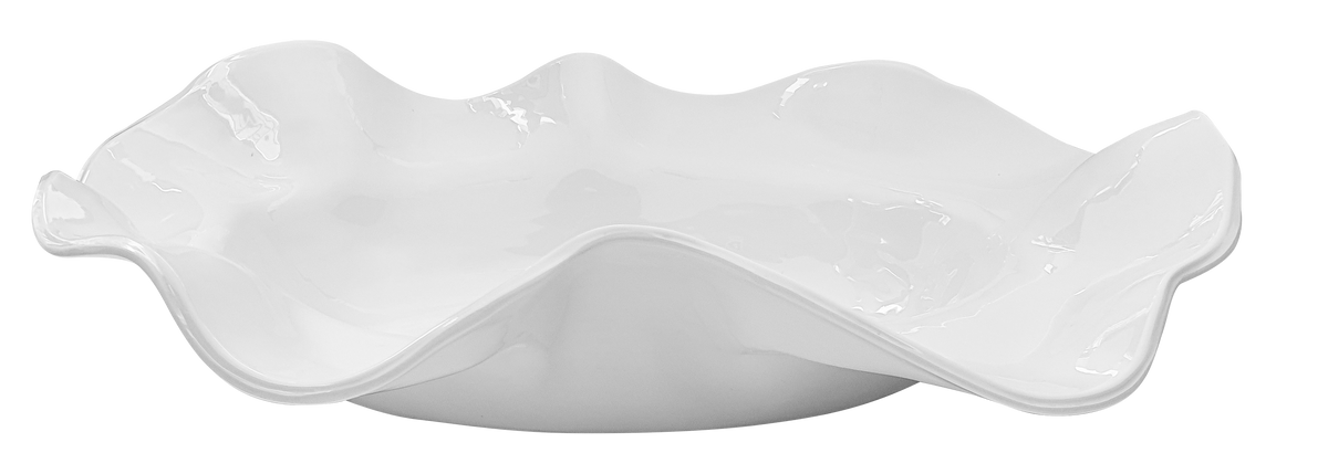 19" large wavy bowl