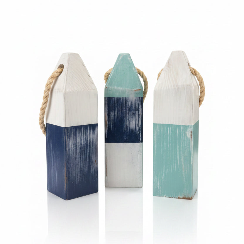 Wooden 12" Buoys Assorted Colors