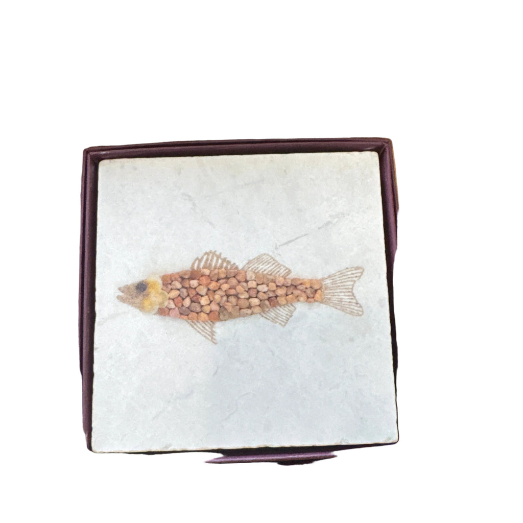 4" Individual Marble Coaster