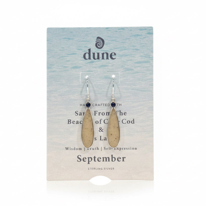 Dune Birth Stone Earring Teardrop