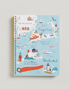 Spartina Northeastern Harbors Ruled Spiral Notebook
