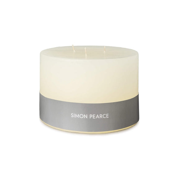 Simon Pearce Ivory Three Wick Candle