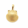 D'Amico 14K Gold Scallop Pendant