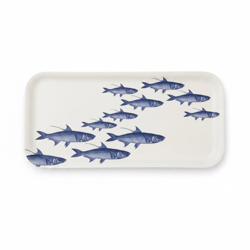 Caskata School of Fish Small Rectangular Birchwood Tray