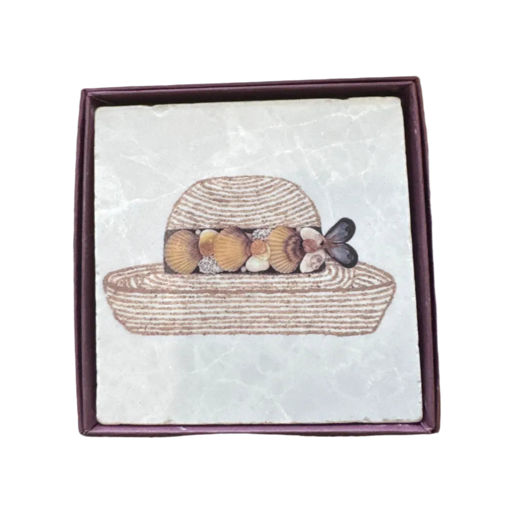4" Individual Marble Coaster
