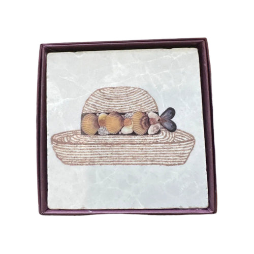 4" Individual Marble Coaster
