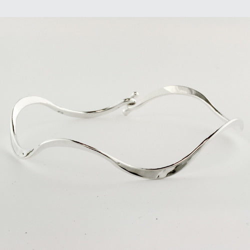 Tom Kruskal Curvy Silver Bracelet