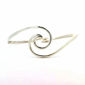 Tom Kruskal Crashing Waves Silver Bracelet