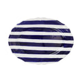 Vietri Amalfi Cobalt Stripe Oval Platter