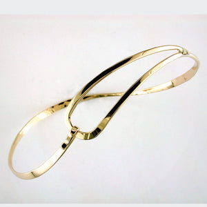 Tom Kruskal Loop Swirl Gold Bracelet