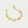 DEAN DAVIDSON Gold Monterey Chain Bracelet - Celestial Blue