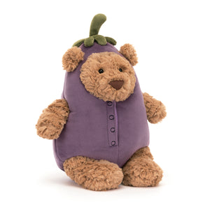 Jelly Cat Bartholomew Bear Eggplant