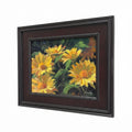 Janet Schwartz  Five Daisies 9X12 Dark Framed