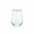 Vietri VBOW-G52121 Rainbow Green Stemless Wine Glass