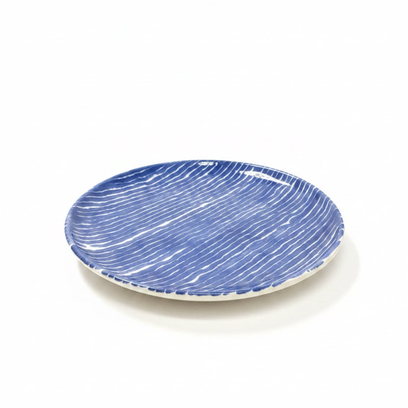 Vietri Santorini Stripe Cocktail Plate
