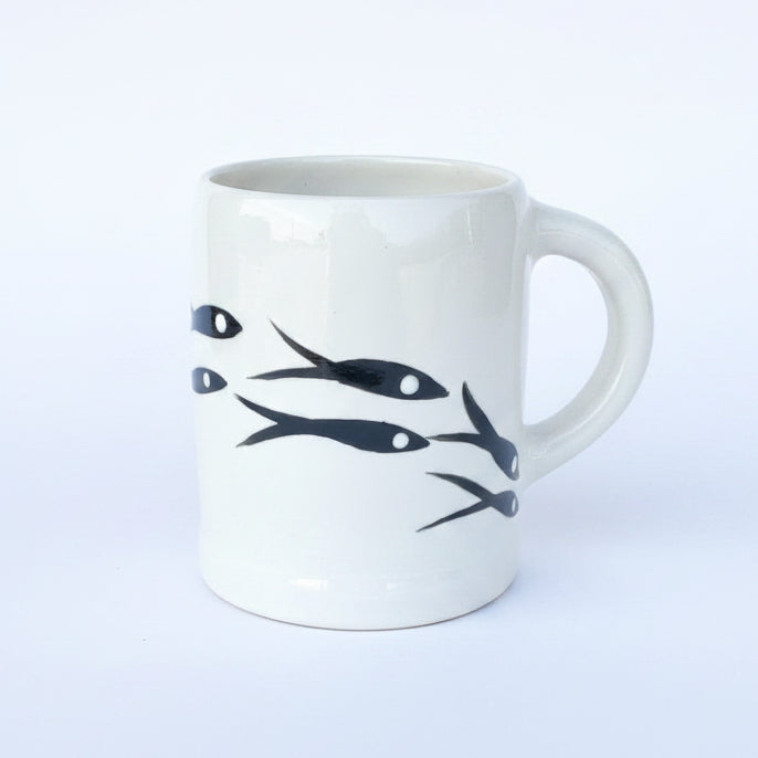 Jobi Lg Mug B/W Fish