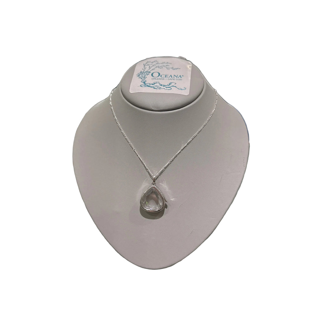 Dune Wander Locket Teardrop Cut 32in Figaro Chain