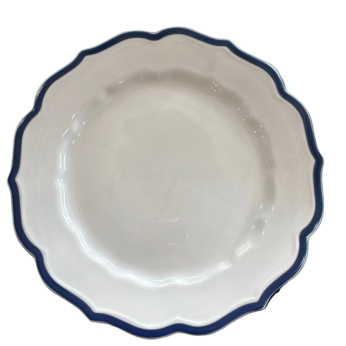 Stella Scalloped Blue Dinner Plate