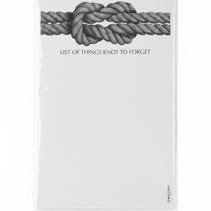 Knot to Forget Notepad