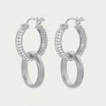 Dean Davidson Signature Pave Huggie Hoop Earrings with White Topaz