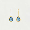 Teardrop Earrings - Gold - Midnight Blue