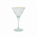 Vietri VBOW-G52152 Rainbow Green Martini Glass