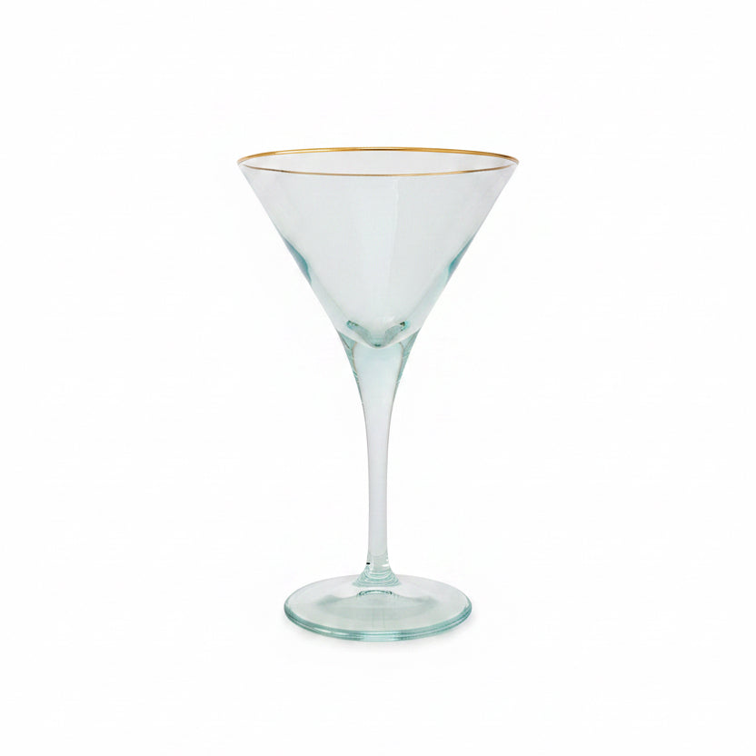 Vietri VBOW-G52152 Rainbow Green Martini Glass