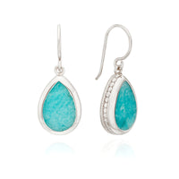 Anna Beck Amazonite Drop Sterling Silver Earrings