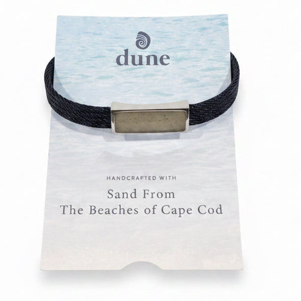 Dune Nautical Steel Cable Bracelet Black Small Orleans