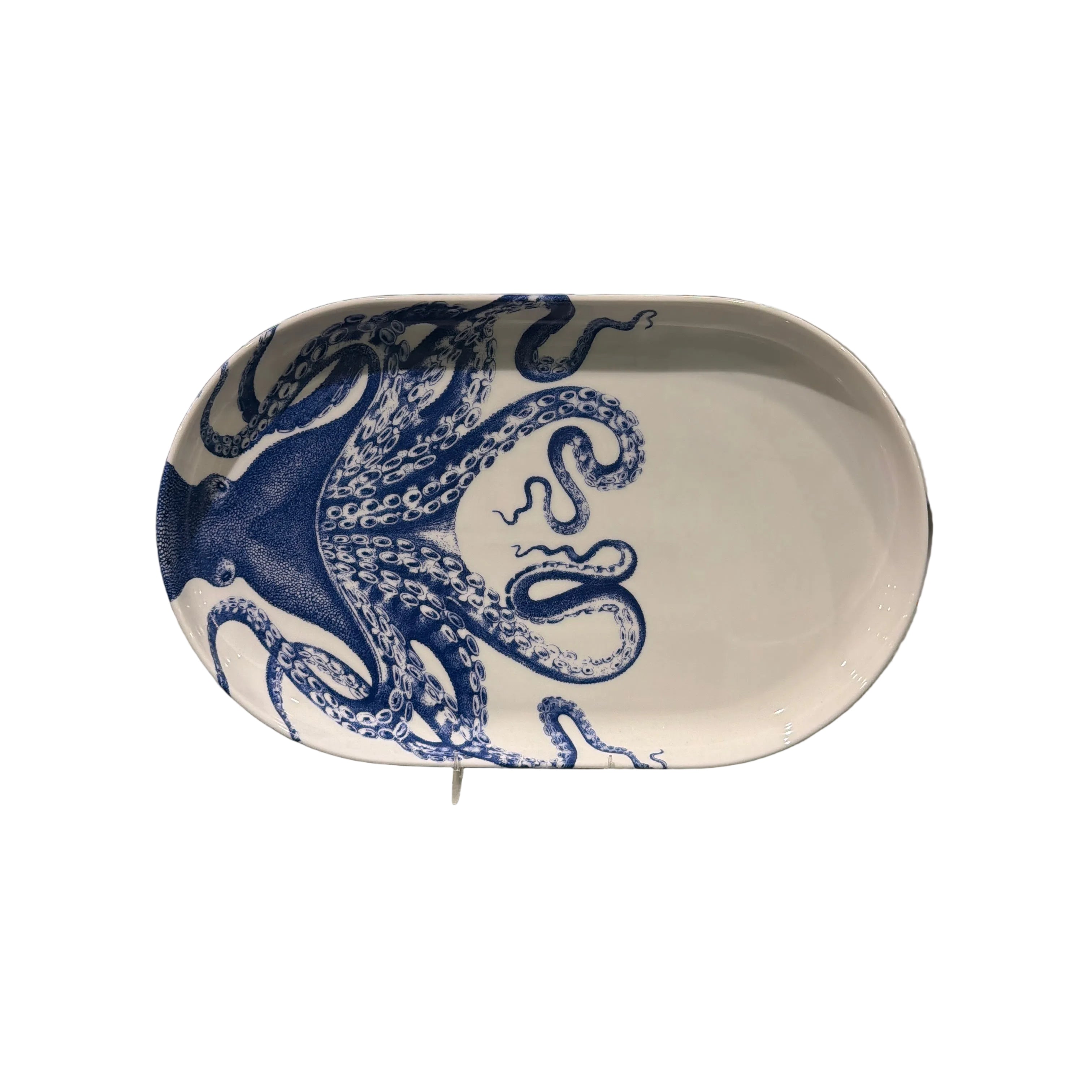 Caskata Lucy the Octopus Lg Coupe Oval Platter