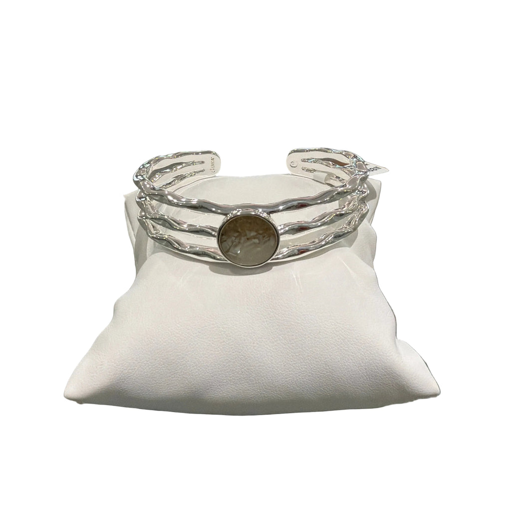 Dune Ripple Cuff Bracelet Mother Of Pearl