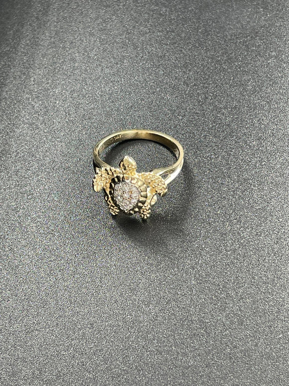 Steven Douglas Sea Turtle Gold & Diamond Ring