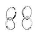 East Wind Twisted Sterling Ovals Earring