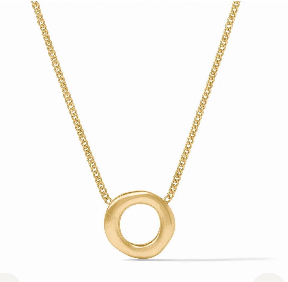 Julie Vos Wave Circle Necklace