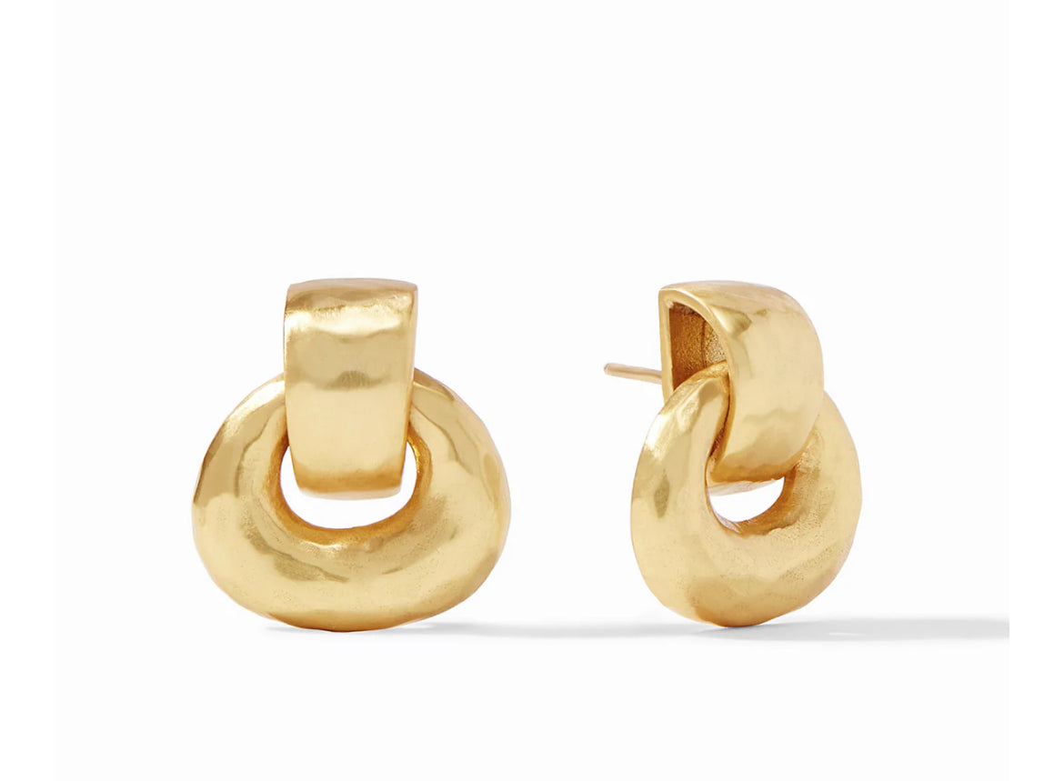 Julie Vos Avalon Demi Doorknocker Earrings