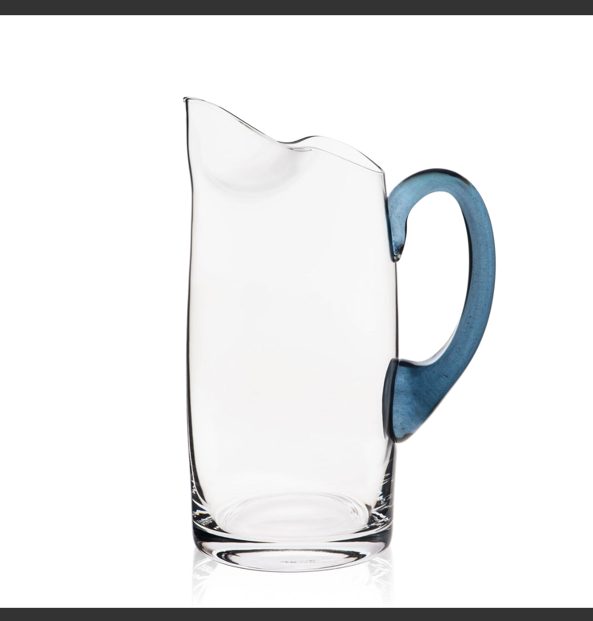 Caskata Les Nudges Blue Handle Small Pitcher