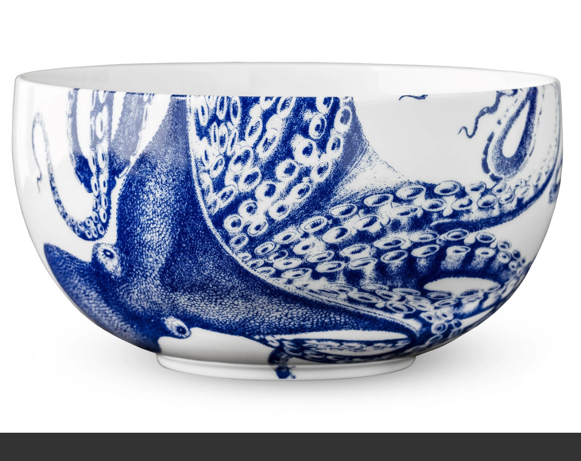 Caskata Lucy the Octopus Lg Rnd Serving Bowl