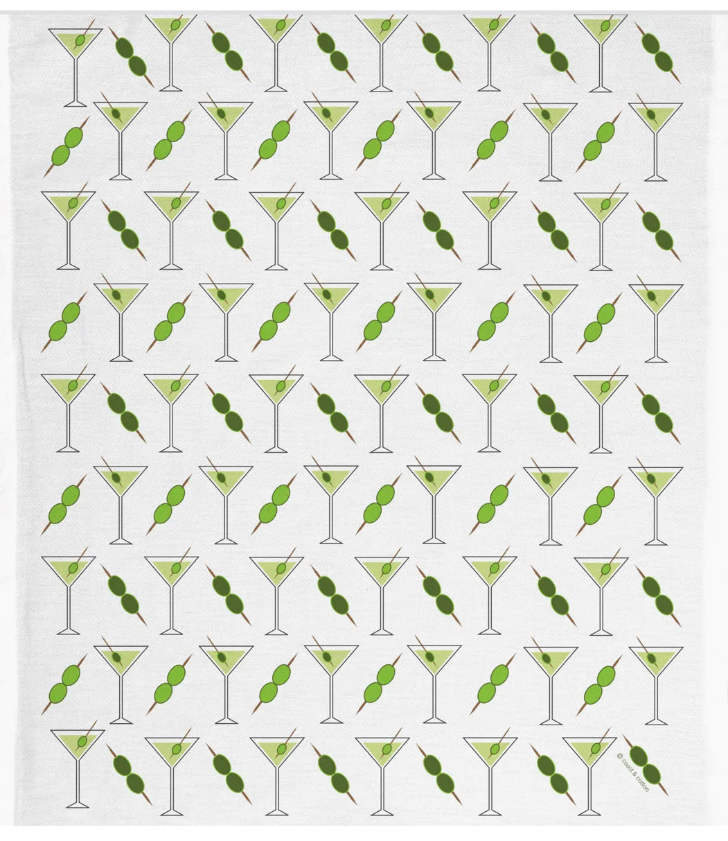 Coast & Cotton Tea Towel Martinis