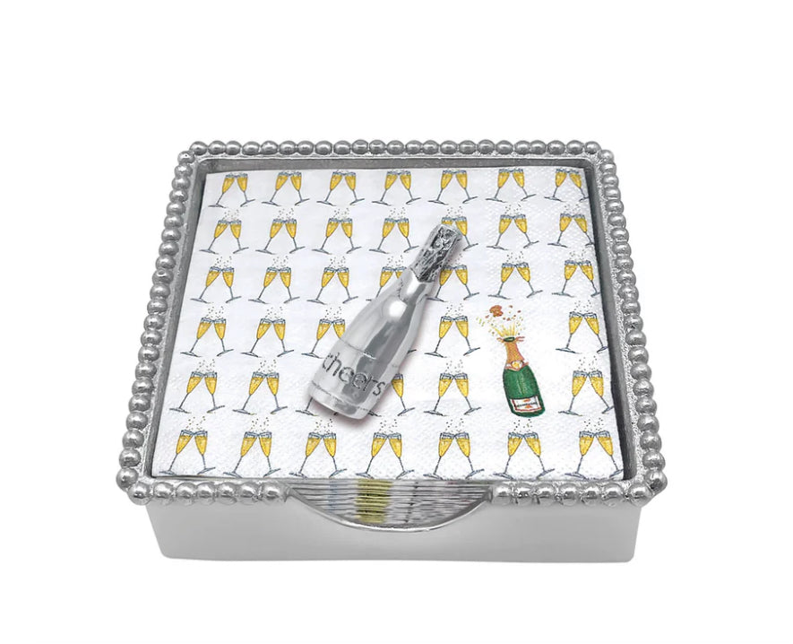 Mariposa Champagne Bottle Napkin Box