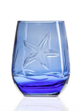 Rolf Starfish Blue Stemless Wine (15oz)