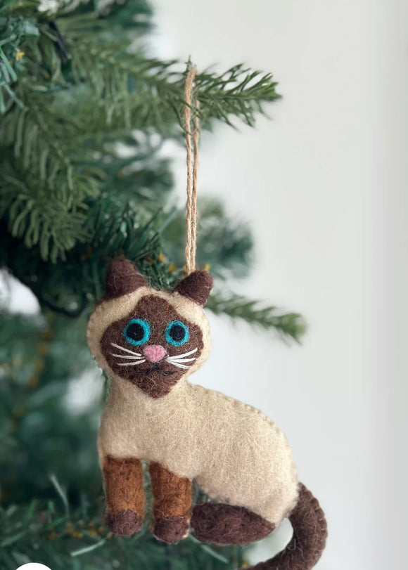 Ganapati Siamese Cat Ornament