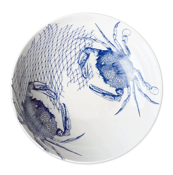Caskata Crab Wide Serving Bowl